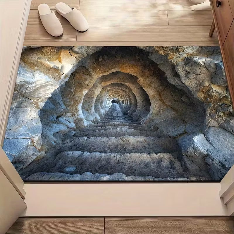 Künstlerische 3D Höhlen-Szene Bereichsmatte Brehn