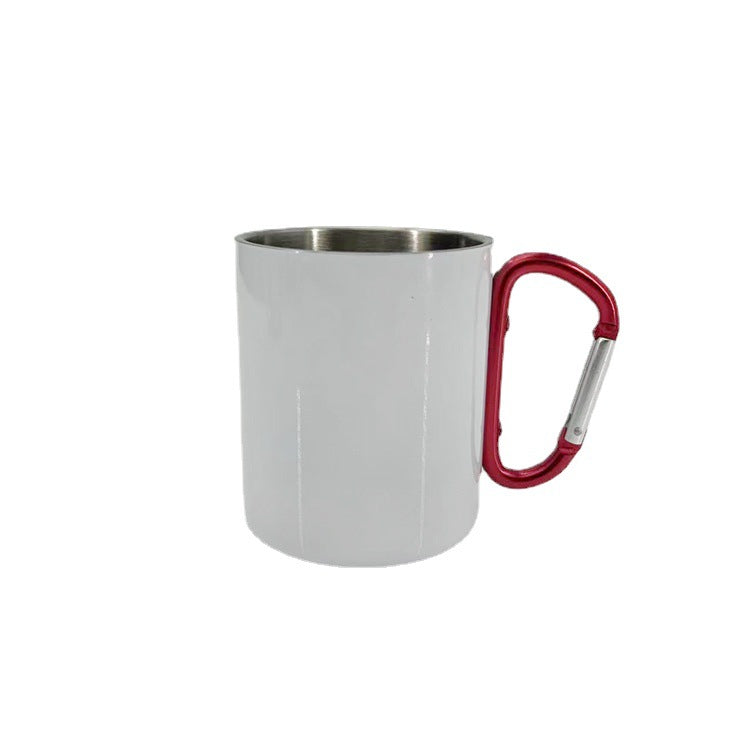Damen Hochwertige Edelstahl Trinkbecher mit Karabinergriff Brehn