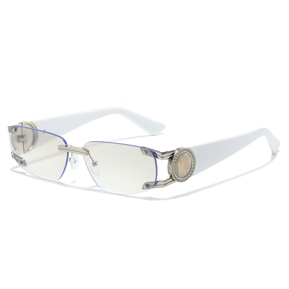Stylische Minimalistische Rechteckige Sonnenbrille Brehn