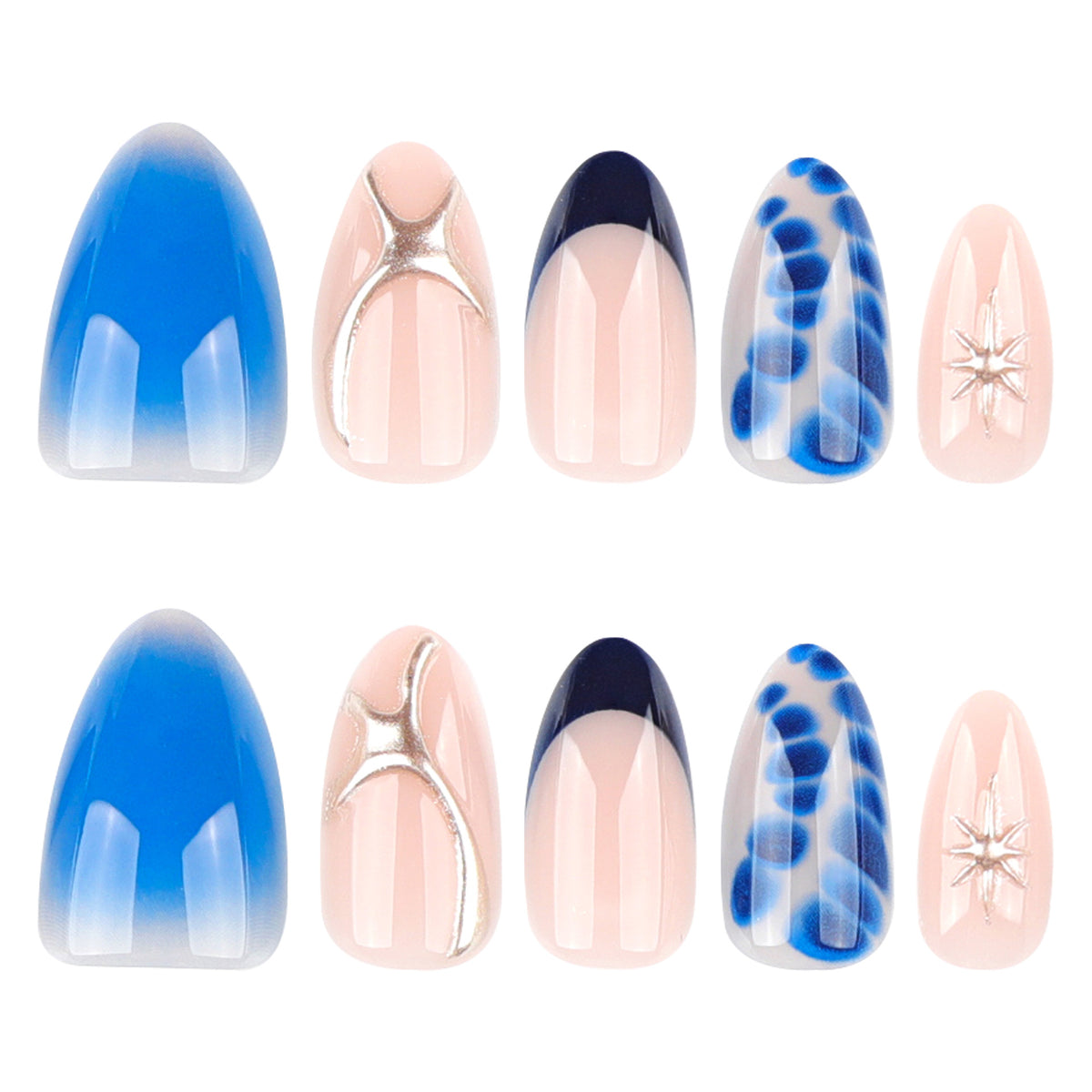 Kunstvolle Nagelkunst im modernen Wasserfarben-Design Brehn