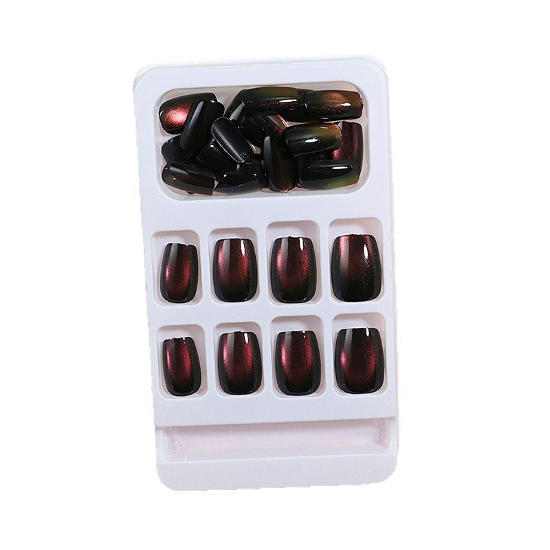 Künstlerisches Gradient Press-On Nagelset Brehn