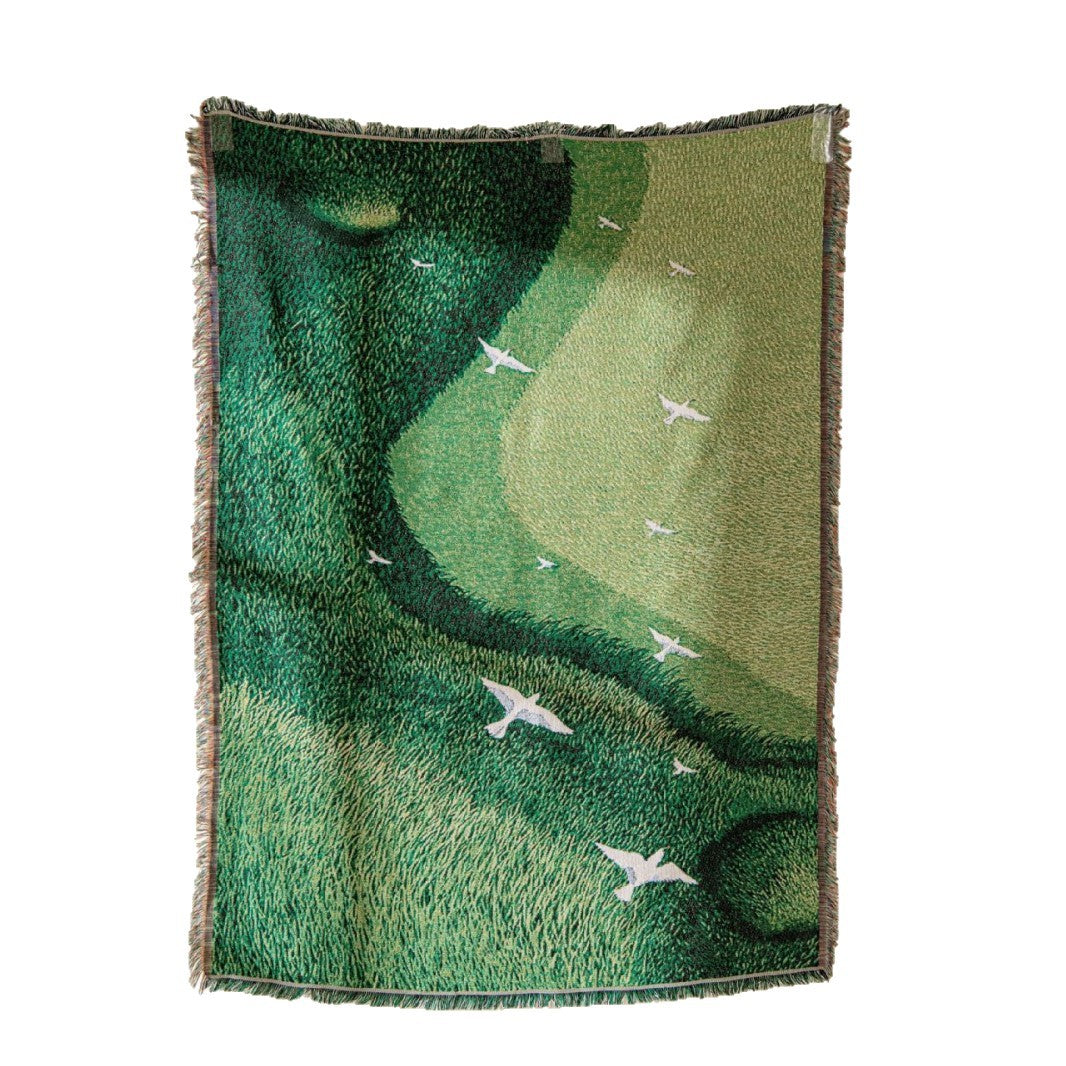 Künstlerische Landschaft Gewebte Wurfdecke