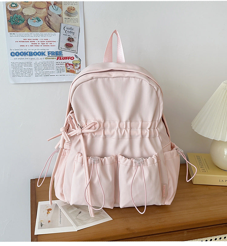 Funktionaler Kordelzug-Utility-Schulrucksack