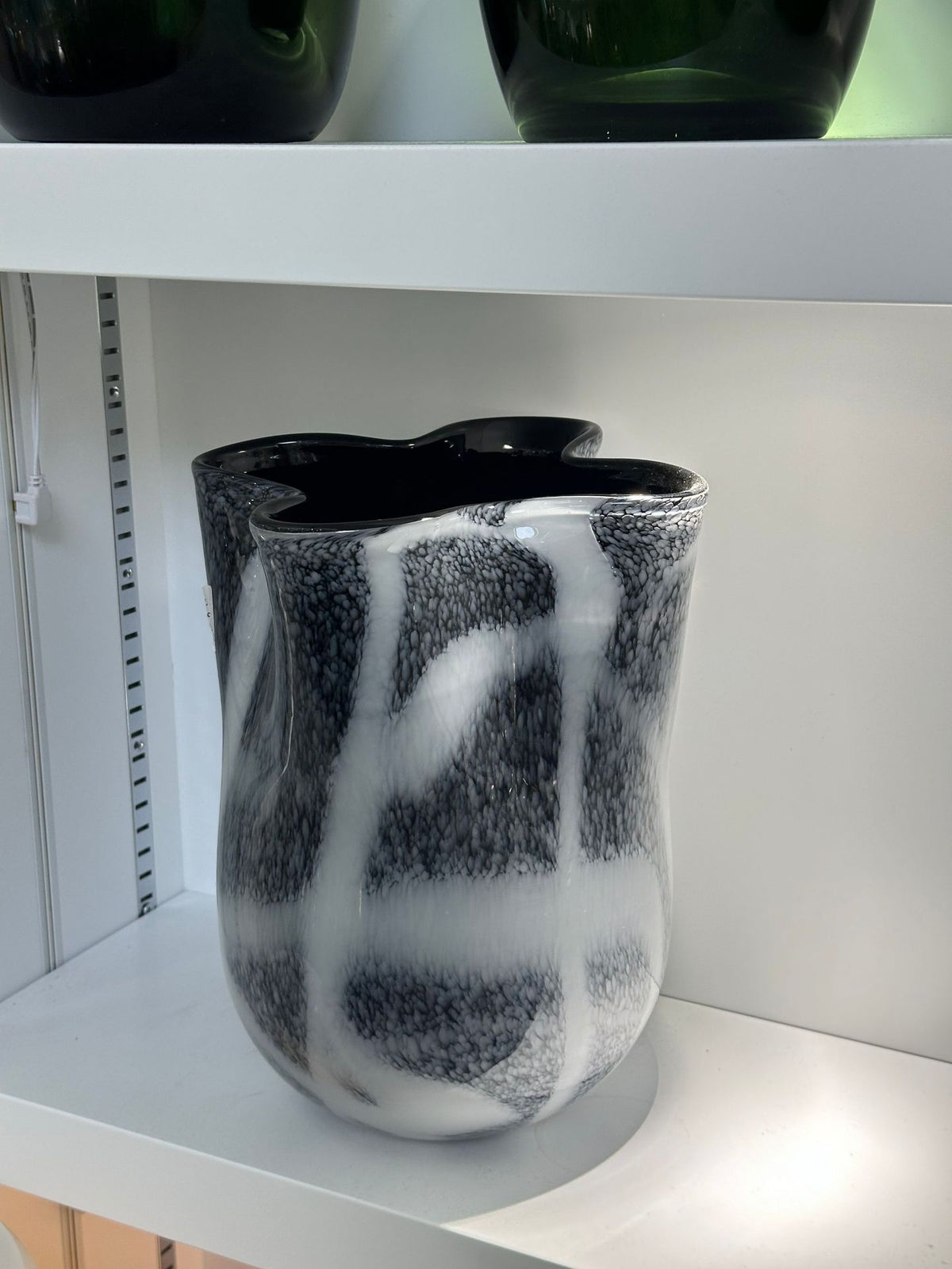 Skulptural Handgefertigte Dekorative Glas Mitte Schüssel Brehn