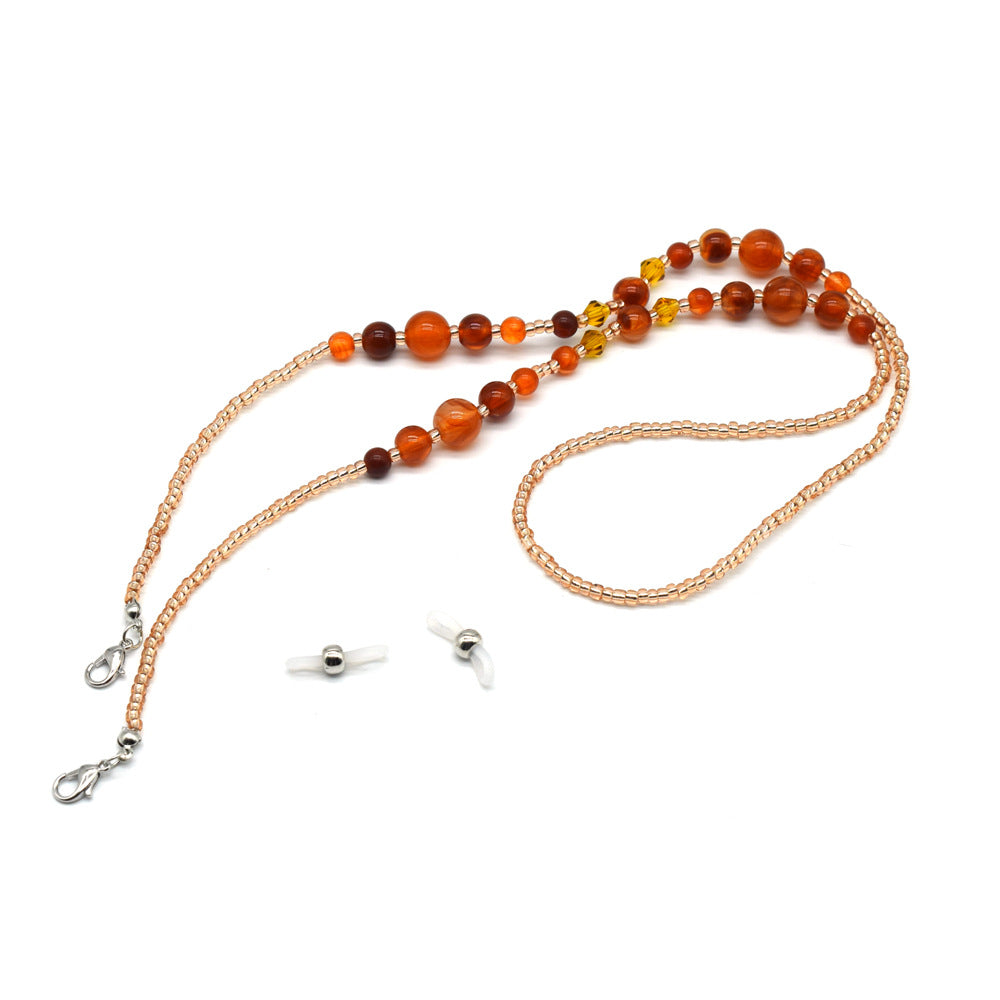 Handgefertigte Perlen Brillenband Kette Brehn