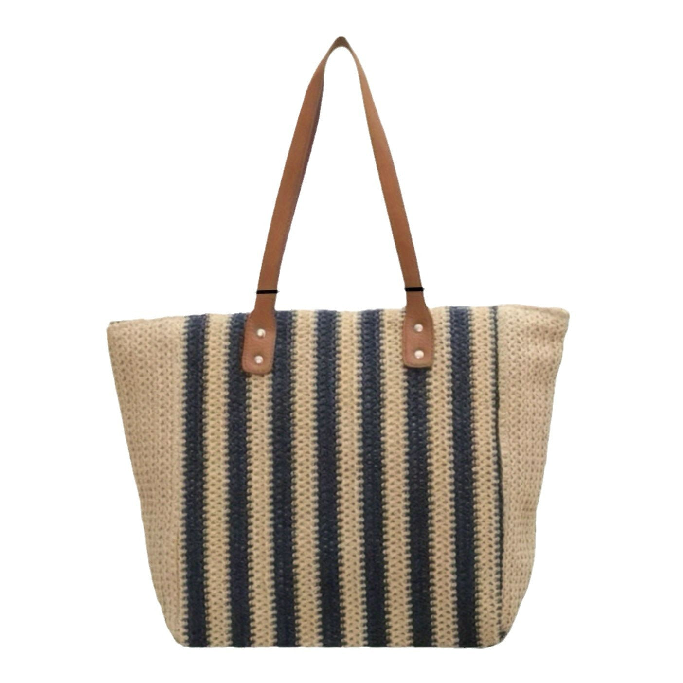 Geräumige Shopper-Tasche mit Lederakzenten Brehn