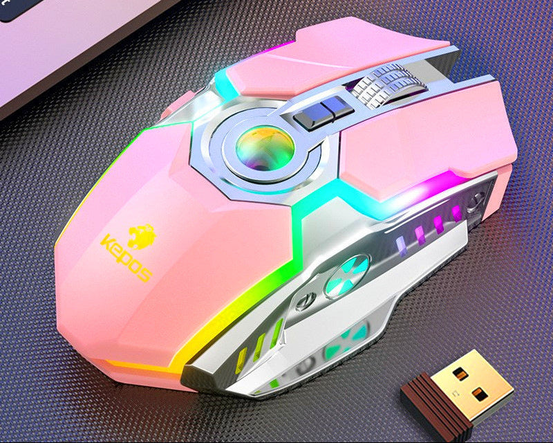 RGB Wireless Gaming Maus mit anpassbarer LED-Beleuchtung Brehn