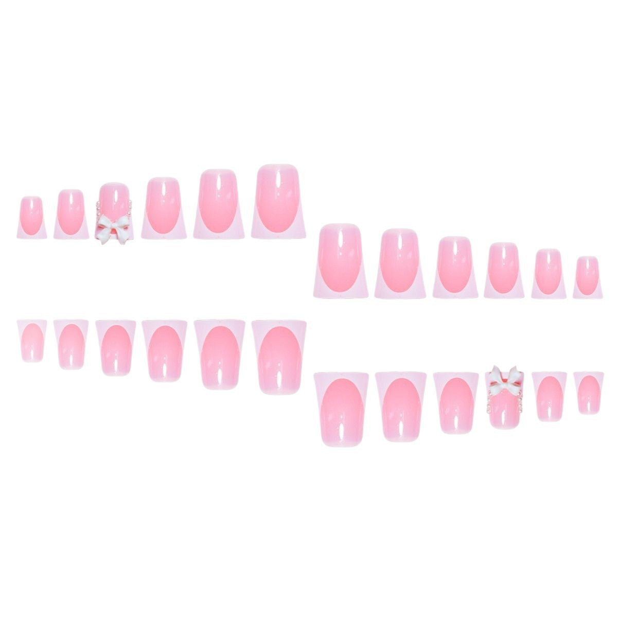Designer Schleifen-verzierte Nagelkunstverlängerungen Brehn