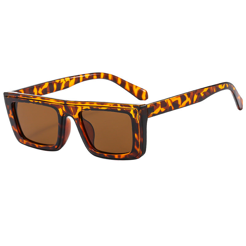Damen modische quadratische Sonnenbrille mit breitem Rahmen und polarisierten Gläsern Brehn