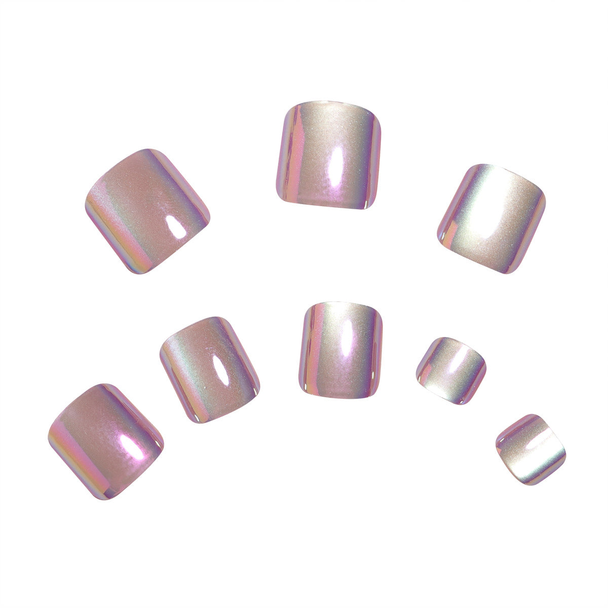 Iridescent Press-On Nail Art Set Brehn