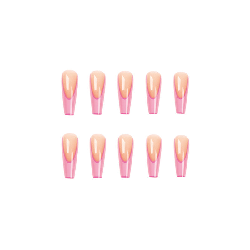 Künstliche Nagelverlängerungen mit modernem Ombre-Design Brehn