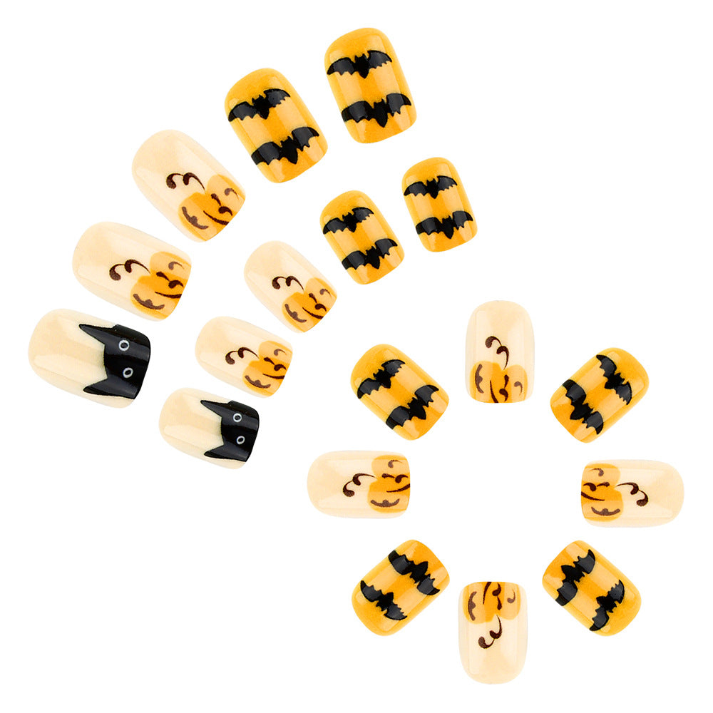 Halloween-Themen Dekorative Press-On Nagelkunst Set Brehn