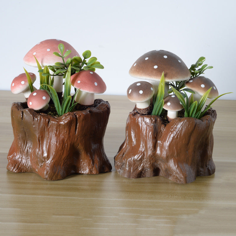 Dekorative Pilzpflanzen-Skulptur