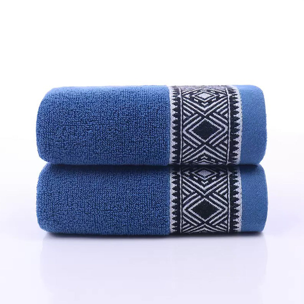 Frottee Badetuchset Mit Eleganter Geometrischer Bordüre Brehn