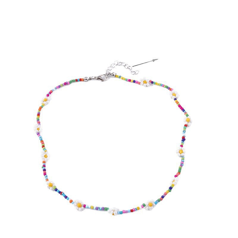 Buntes floral Perlenhalsband Brehn