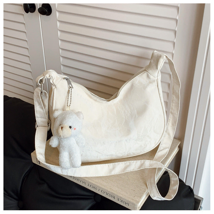 Zeitgenössische Weiche Leder Schultertasche Brehn