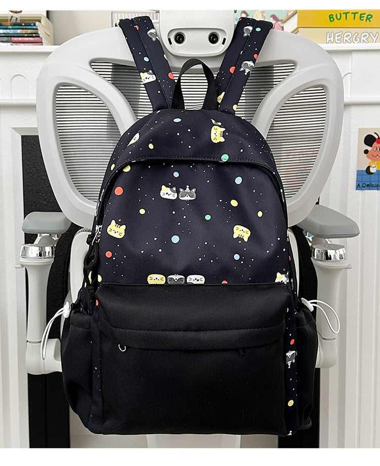 Rucksack mit Niedlichem Cartoon-Motiv und Praktischen Fächern Brehn