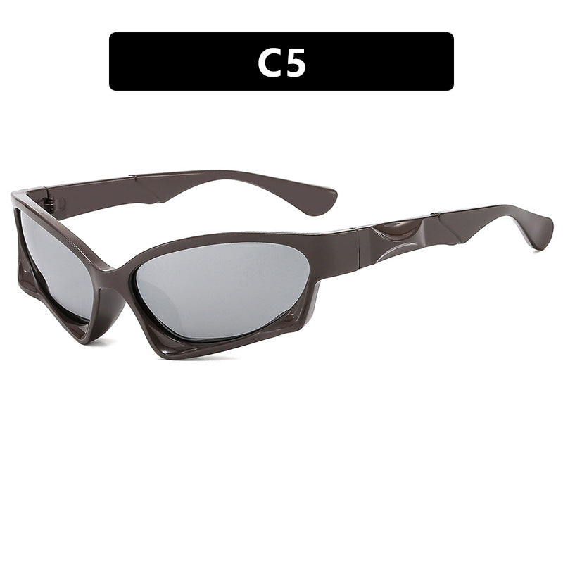 Damen sporty Sonnenbrille mit modernem, aerodynamischem Design Brehn