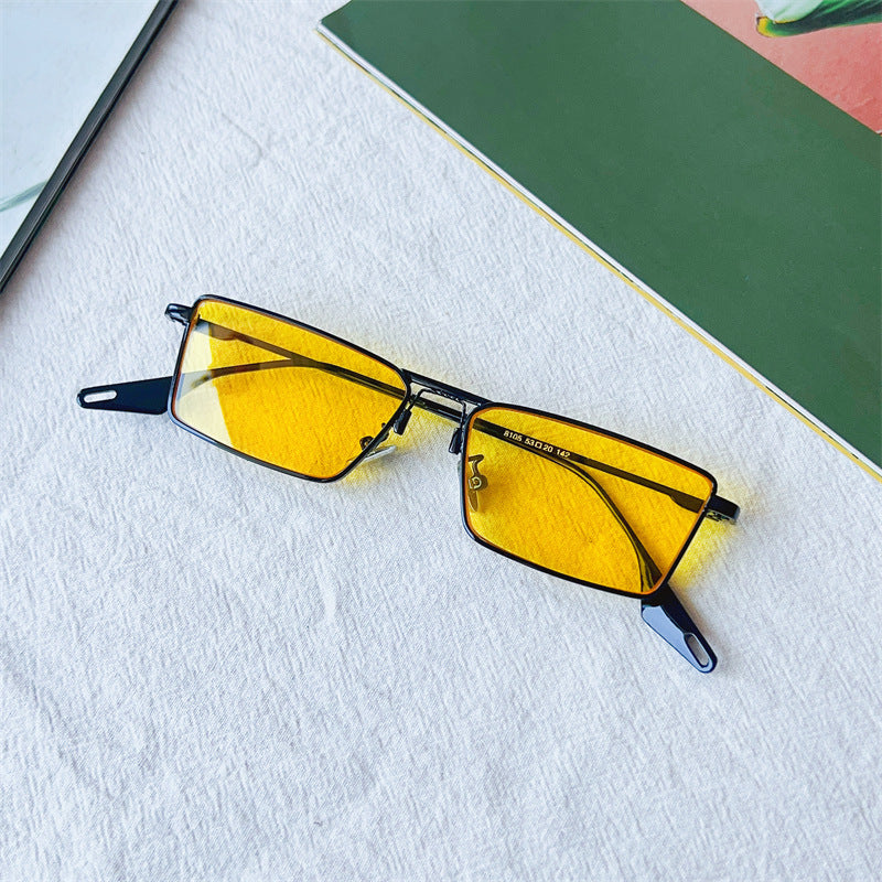 Modebewusste geometrische Fassung Sonnenbrille Brehn