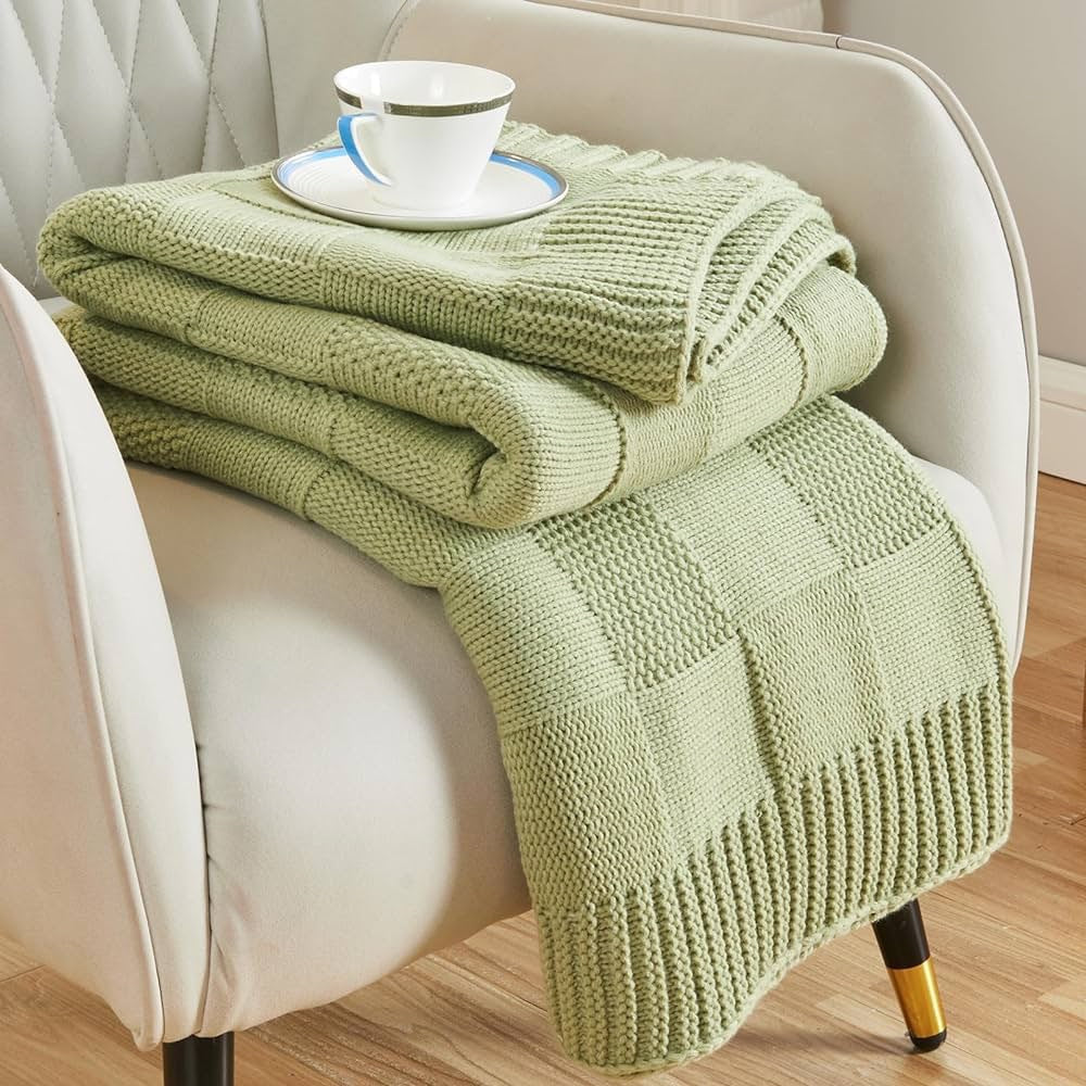 Strukturierte Strickdecke Brehn