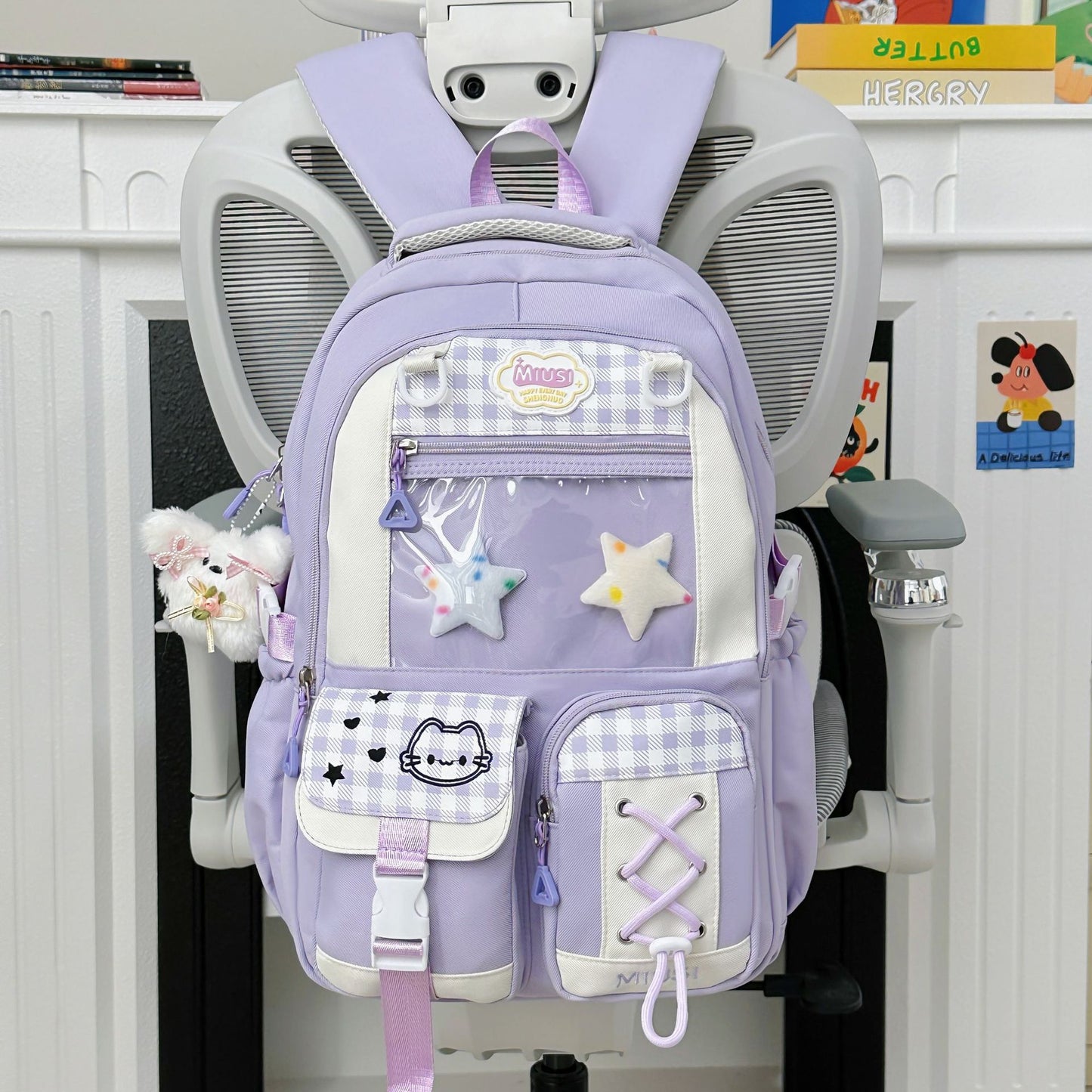Stylische Verspielte Grafik Rucksack