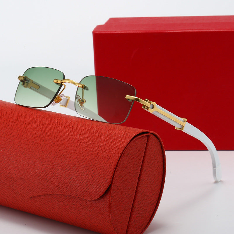 Damen modische Sonnenbrille mit elegantem Metallgestell und polarisierten Gläsern Brehn