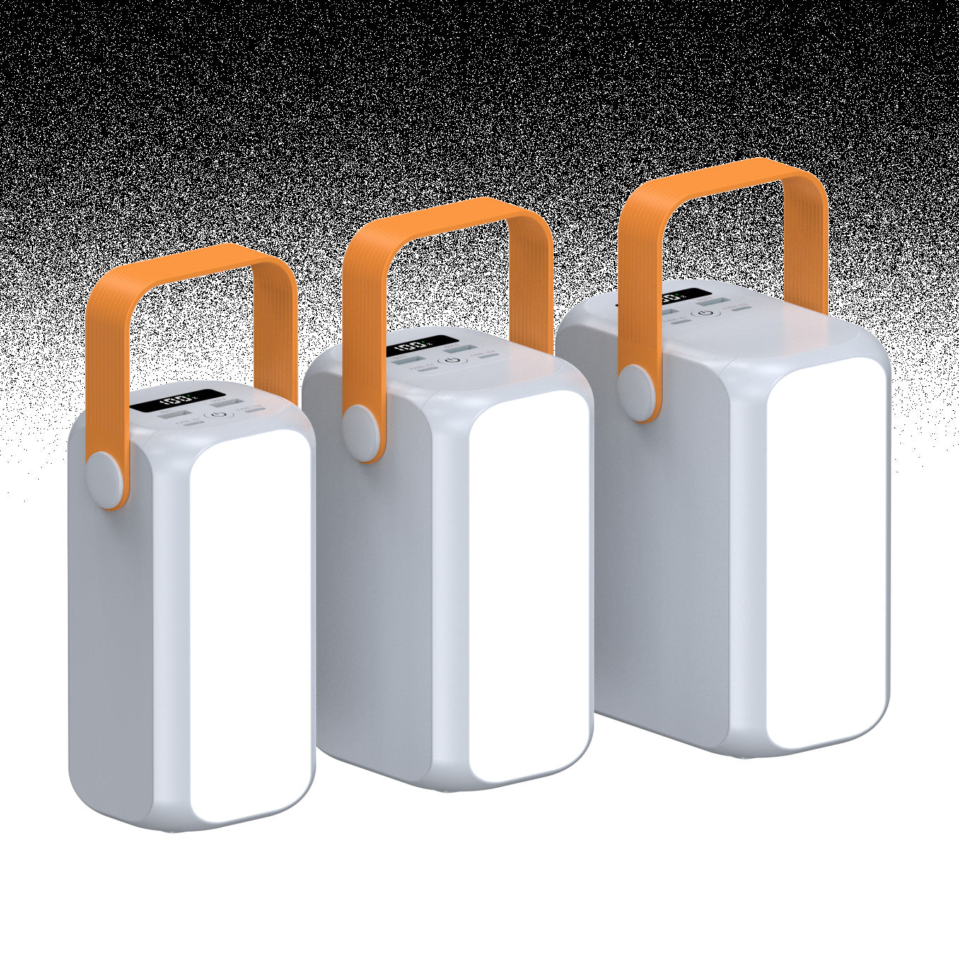 Tragbare Powerbank mit Multifunktionalem Ladeanschluss und Integriertem Tragegriff Brehn