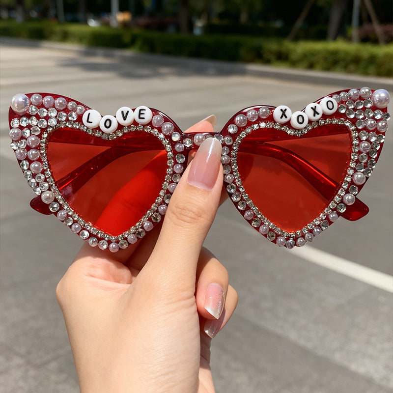 Glamouröse herzförmige Brautsonnenbrille Brehn