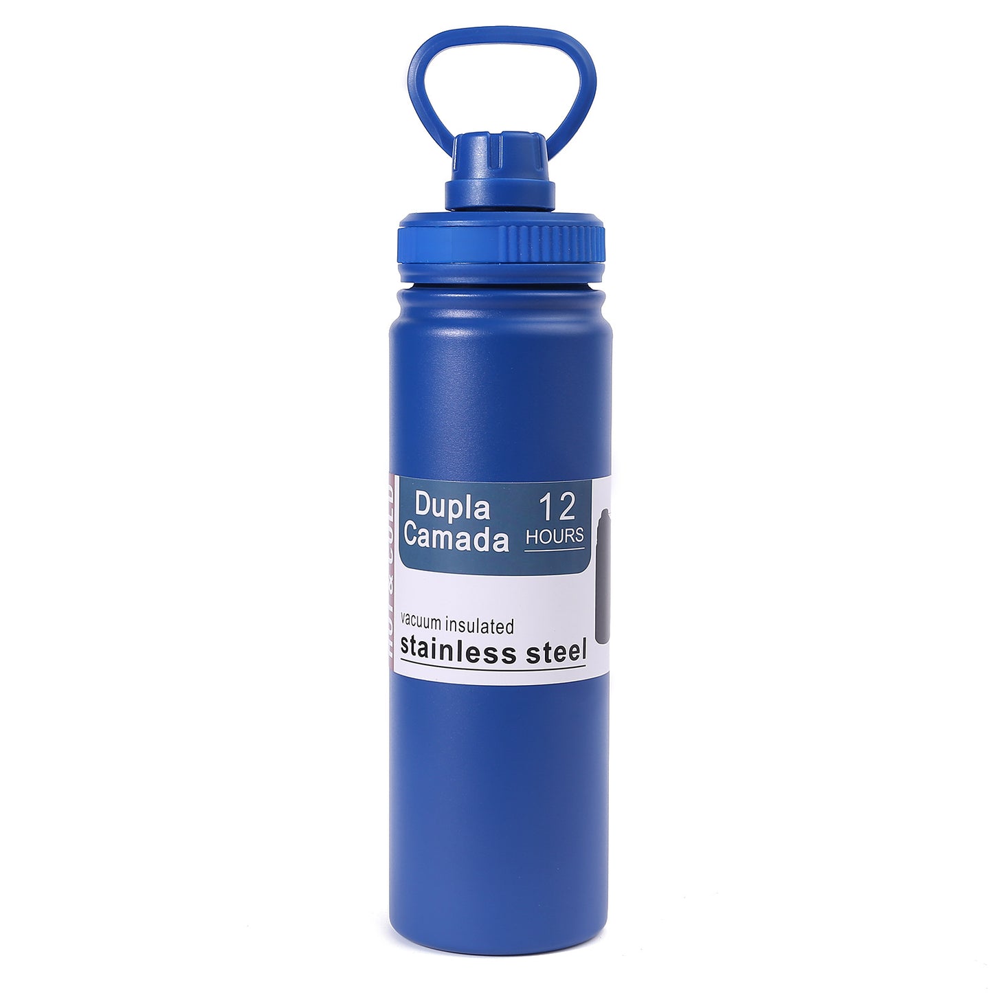 Damen Edelstahl-Vakuum-Trinkflasche mit ergonomischem Griff Brehn