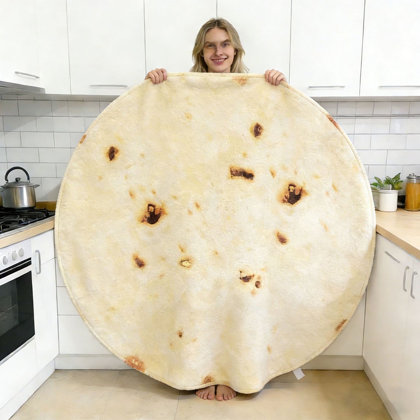 Pizza-Themen Rund Fleece-Decke