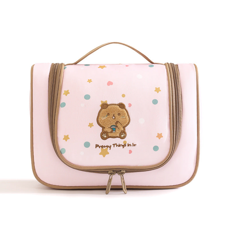 Süßer Cartoon-Druck Kosmetik Organizer Brehn