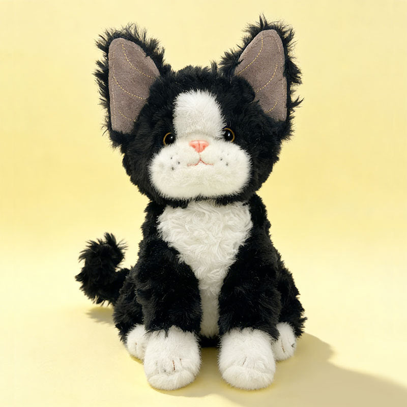 Plüsch Sitzender Tuxedo Katze Sammler Kuscheltier Brehn