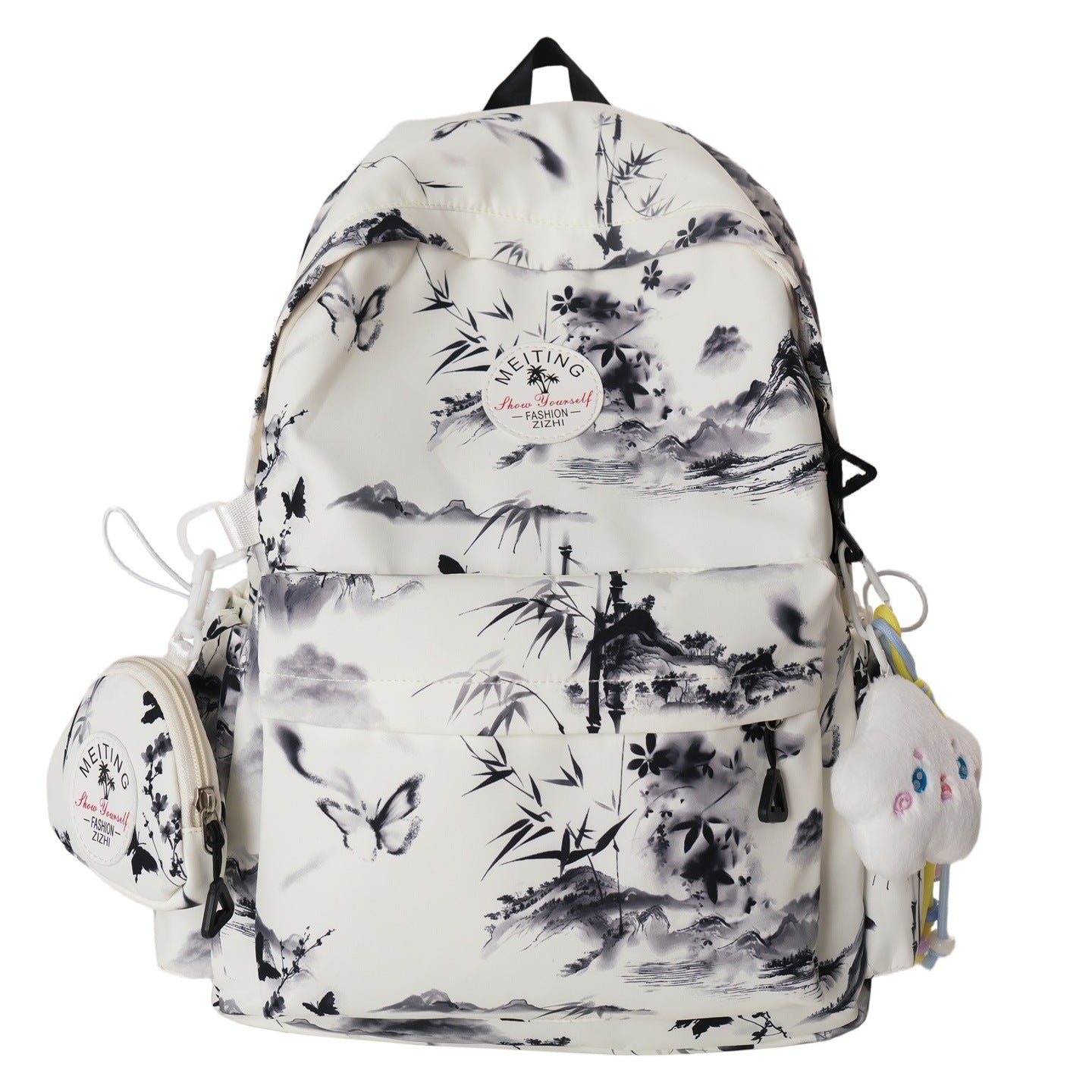 Künstlerisch bedruckter Rucksack Brehn