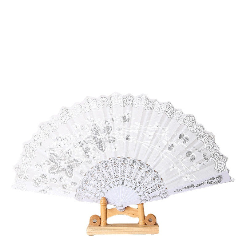 Damen elegante Spitzen Fächer Brehn
