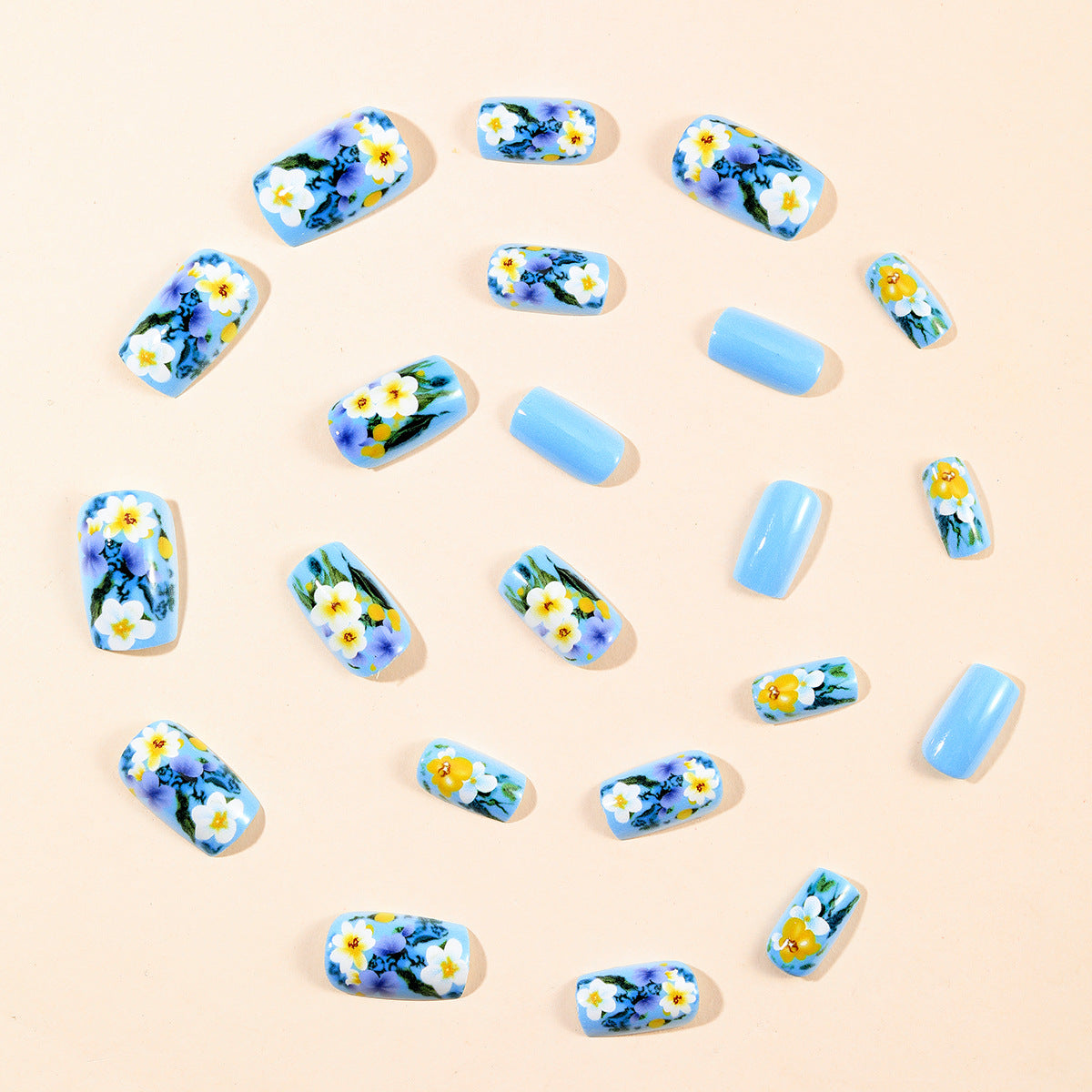 Floral 3D Acryl Nagelkunst Brehn