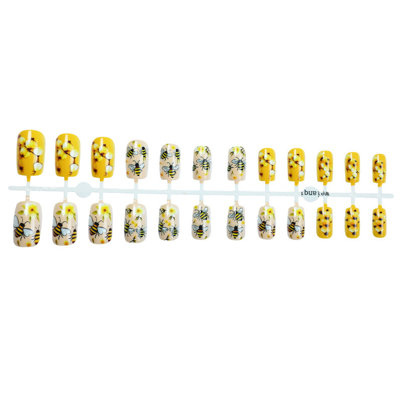 Bienen-Themen Press-On Nagelkunst Set Brehn