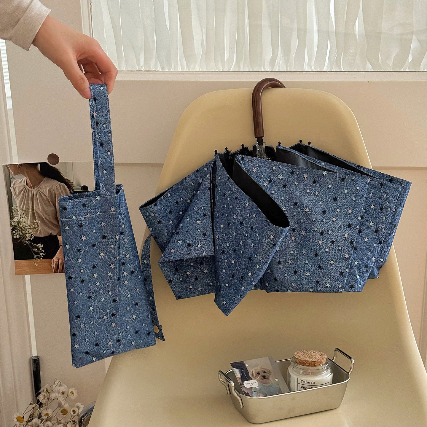 Damen kompakter Taschenschirm Brehn