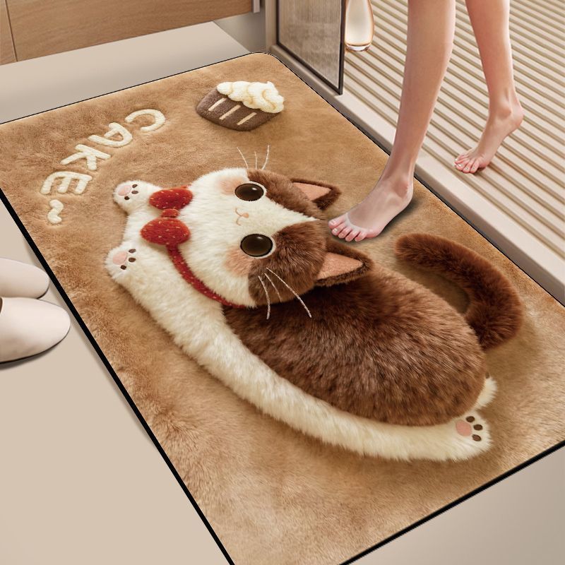 Niedlicher tierisches Badeteppich