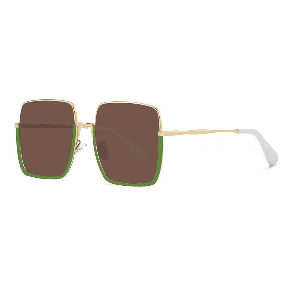 Damen Luxus-Sonnenbrille mit stilvollem eckigen Rahmen und UV-Schutz Brehn