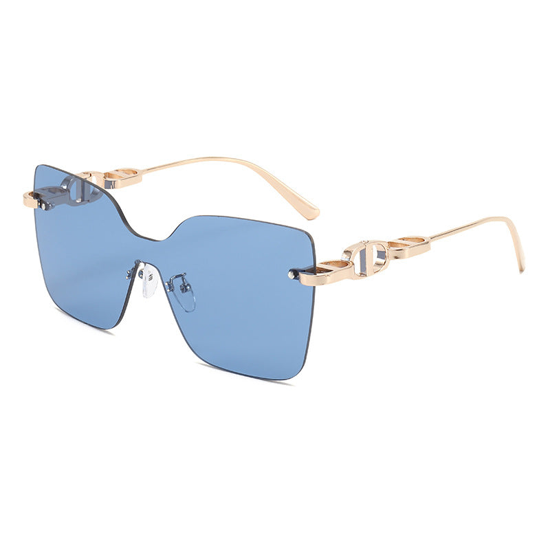Damen elegante oversized Sonnenbrille mit modischem Rahmen und UV-Schutz Brehn