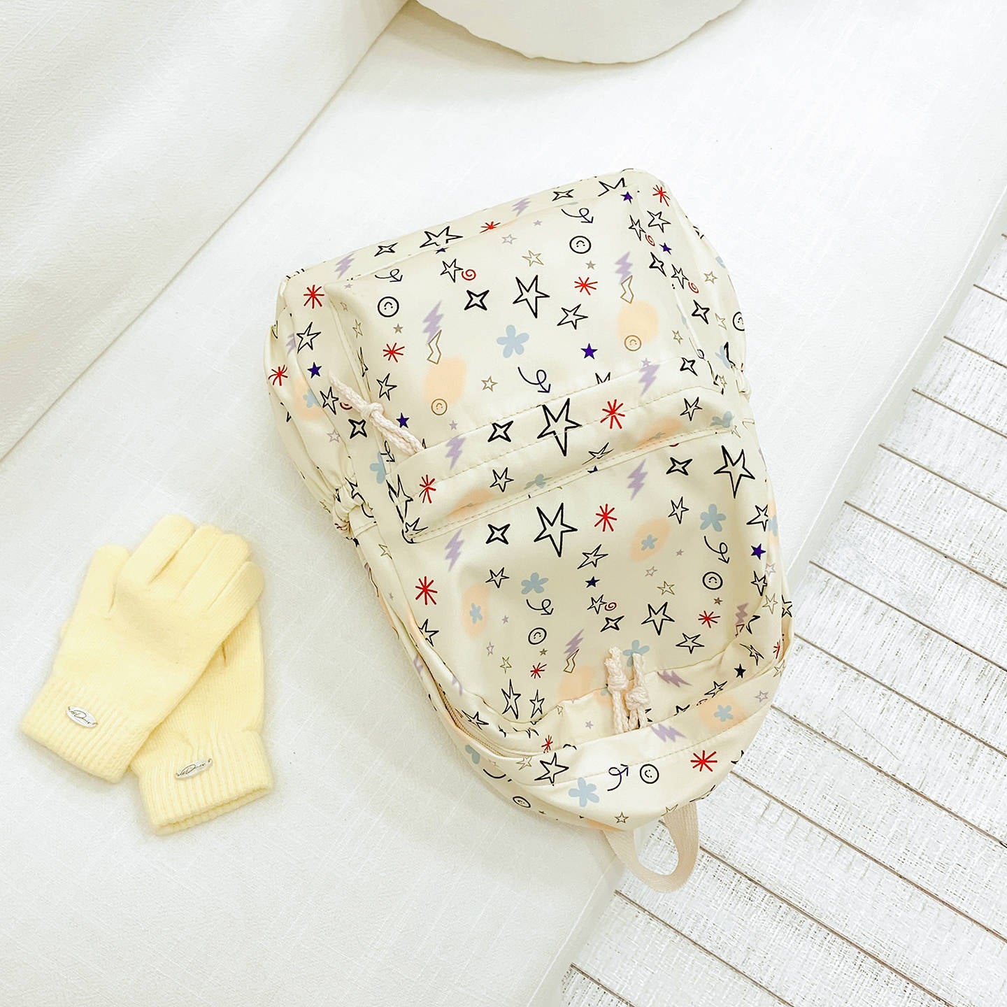 Stylische gemusterte Schulrucksack Brehn
