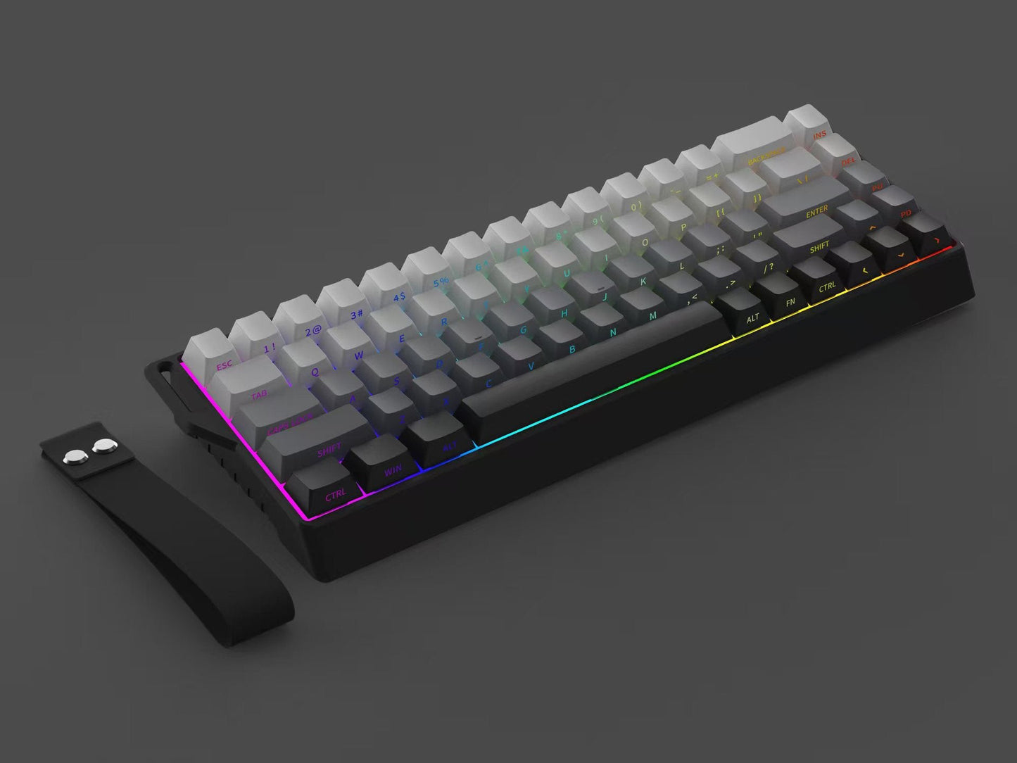 Kompakte mechanische Gaming-Tastatur mit RGB-Hintergrundbeleuchtung Brehn