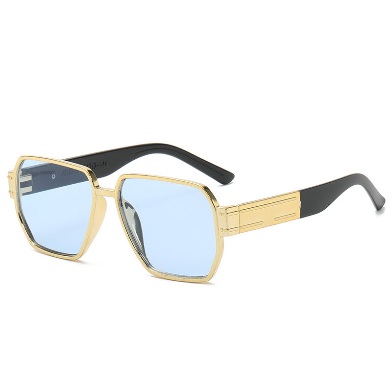 Damen moderne Oversized-Sonnenbrille mit asymmetrischem Rahmen Brehn