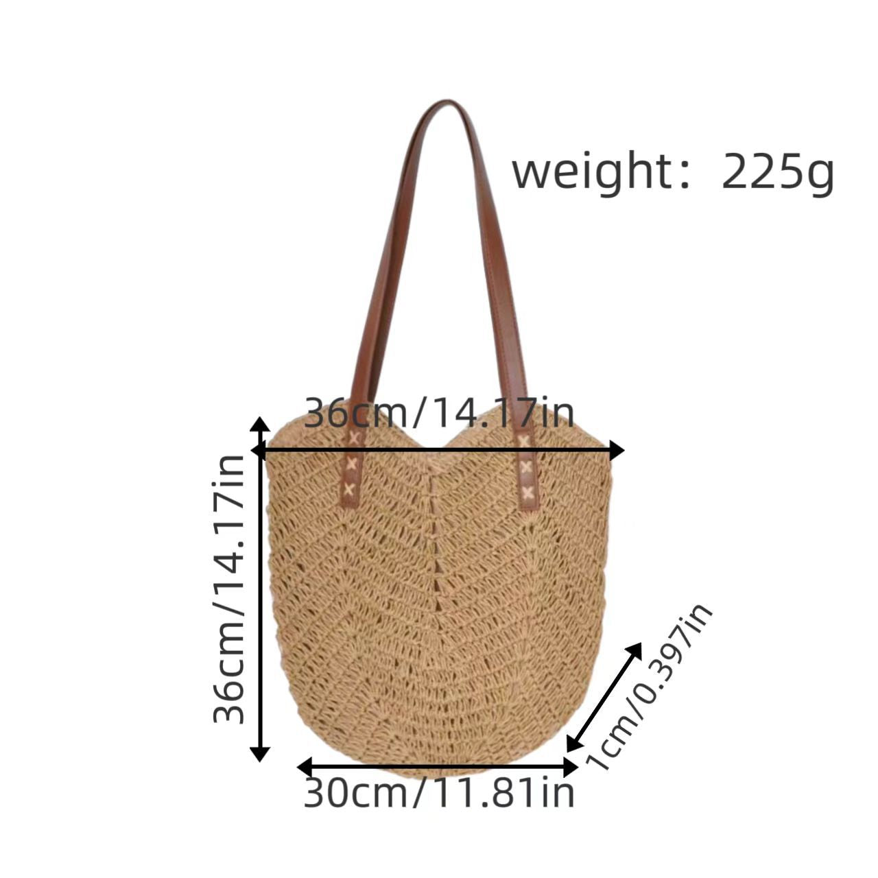 Handtasche Aus Geflochtenem Naturmaterial mit Eleganten Tragegriffen Brehn