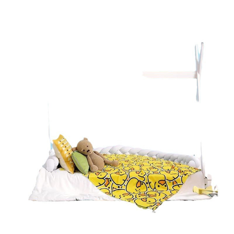 Enten-Themen Kuschelfleece-Decke