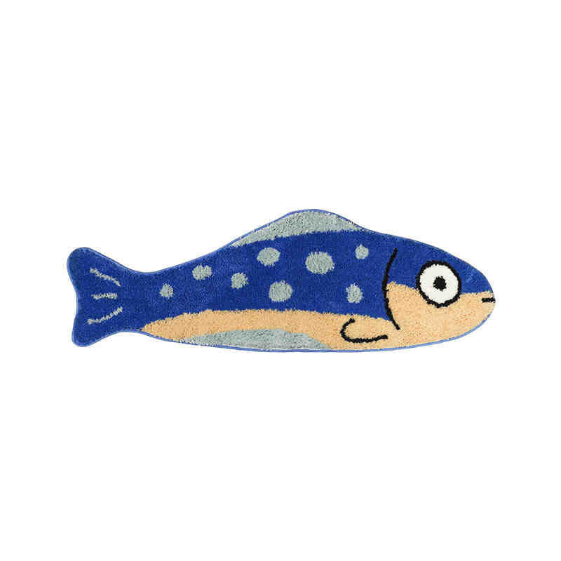 Verspielte fischförmige Badmatte Brehn