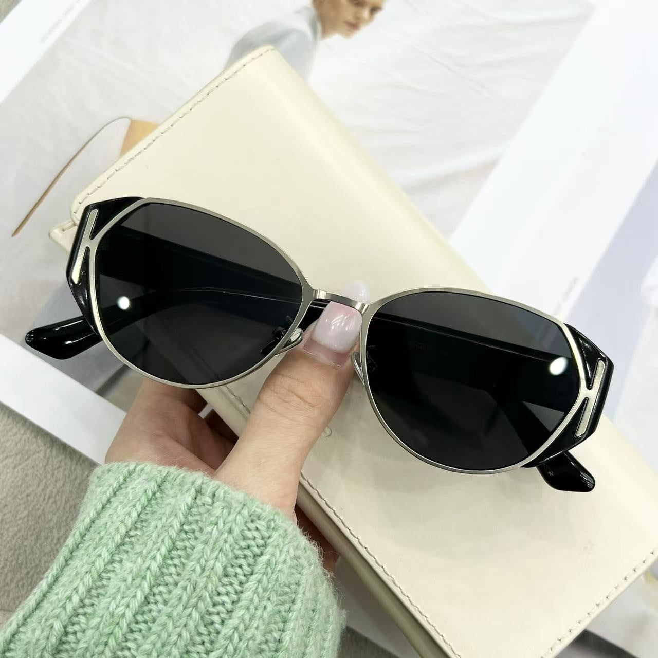 Schicke Schmetterling Cat Eye Sonnenbrille
