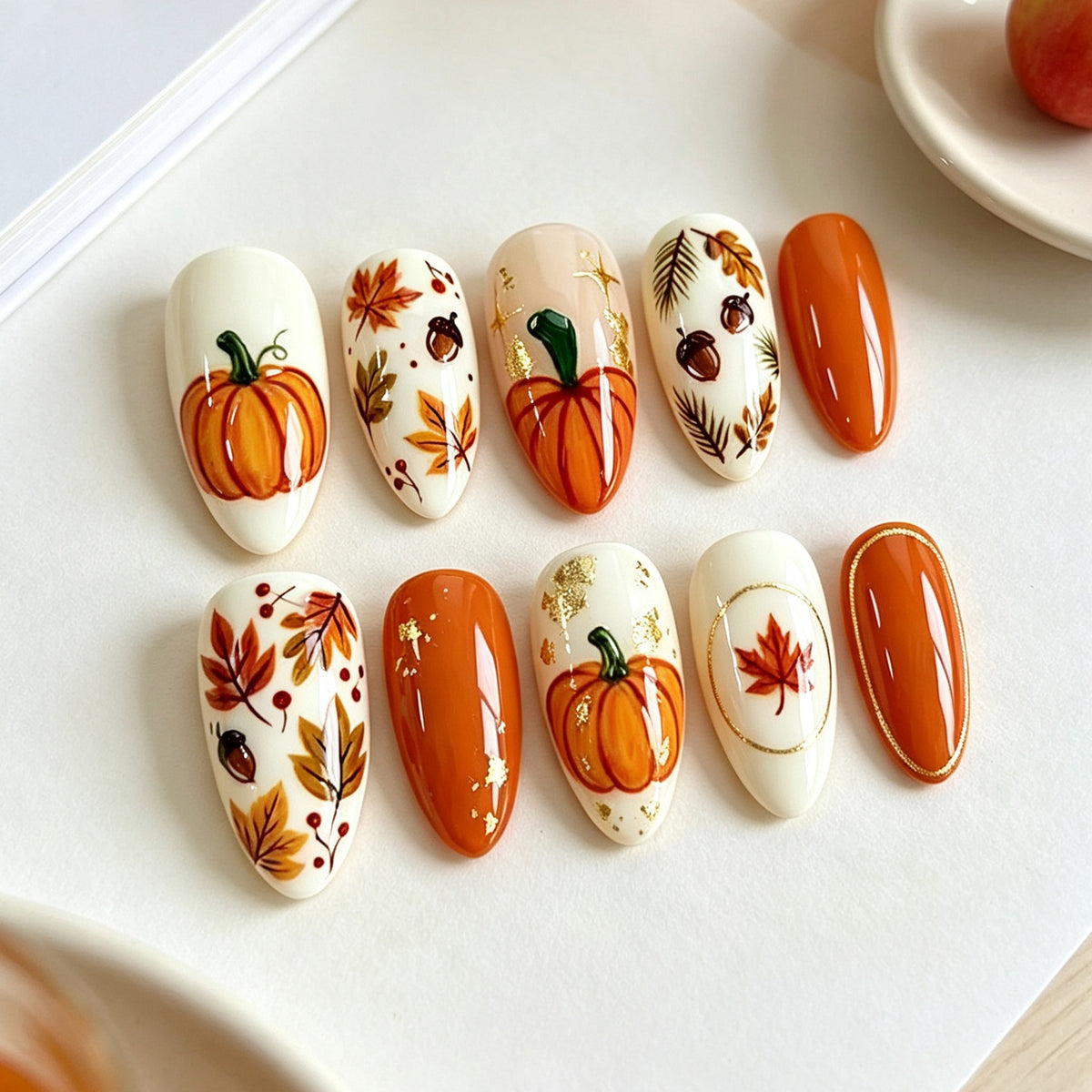 Halloween-Themen Druck-Nagelkunst