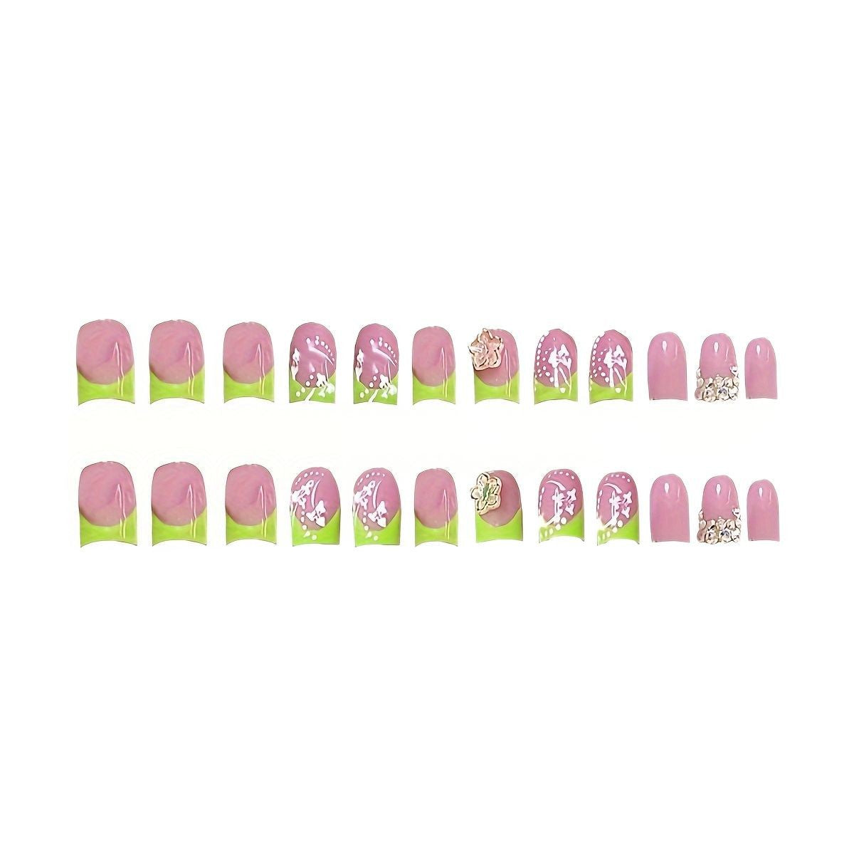 Glamouröse Floral Nagelkunst Brehn