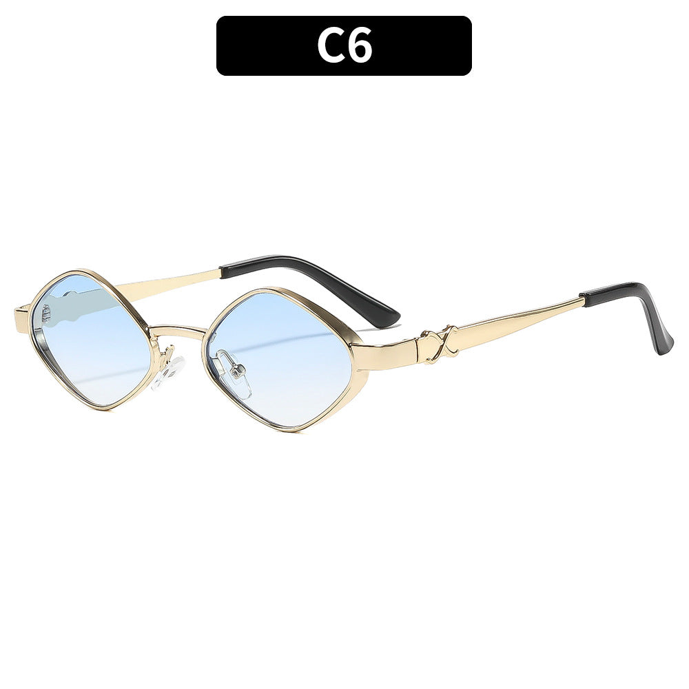 Geometrische retro-inspirierte Sonnenbrille